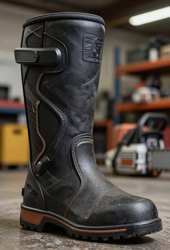 chainsaw boots safety features