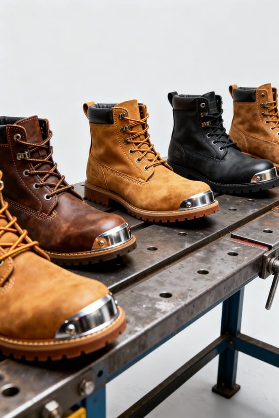 comfortable steel toe boots