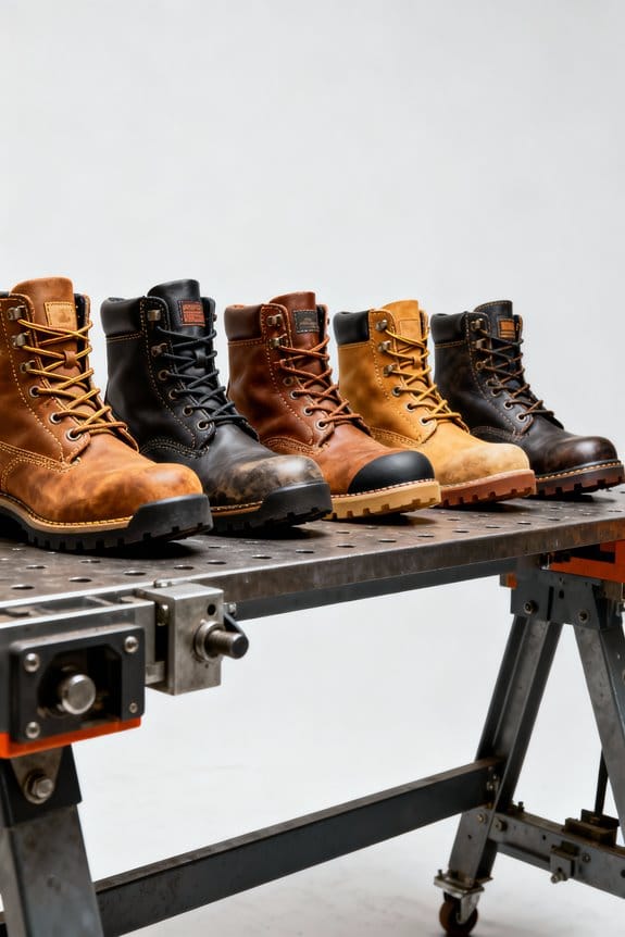 comfortable wide work boots