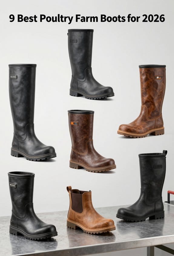 durable and dry poultry boots