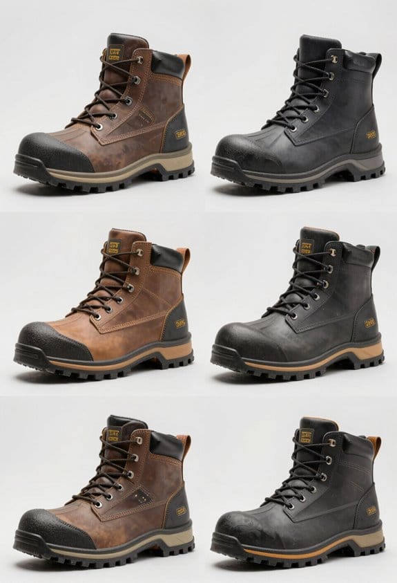 durable comfy rubber work boots