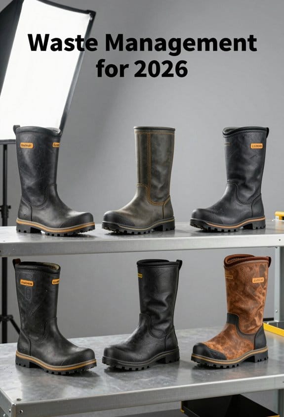 durable waste management footwear