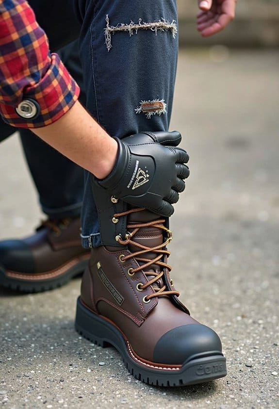 kneeling friendly work footwear advice