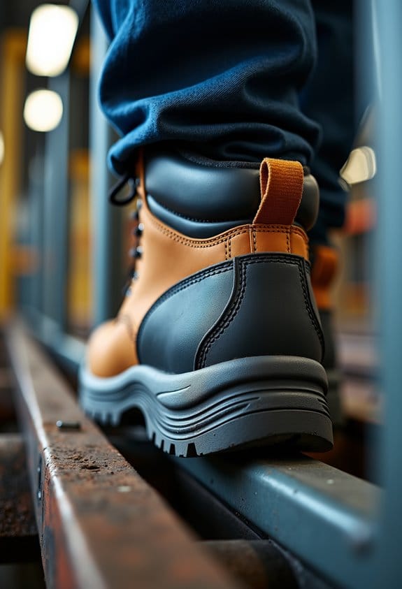 ladder safety heel design