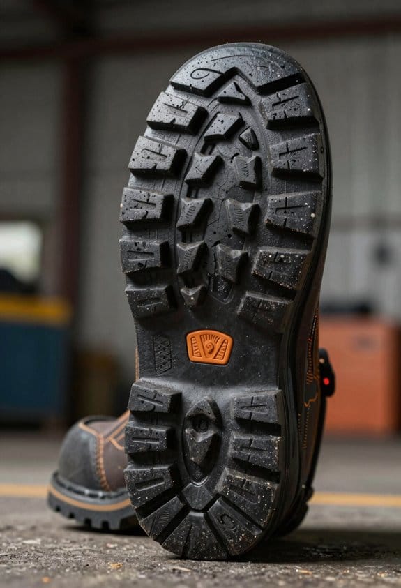 molded sole boot features
