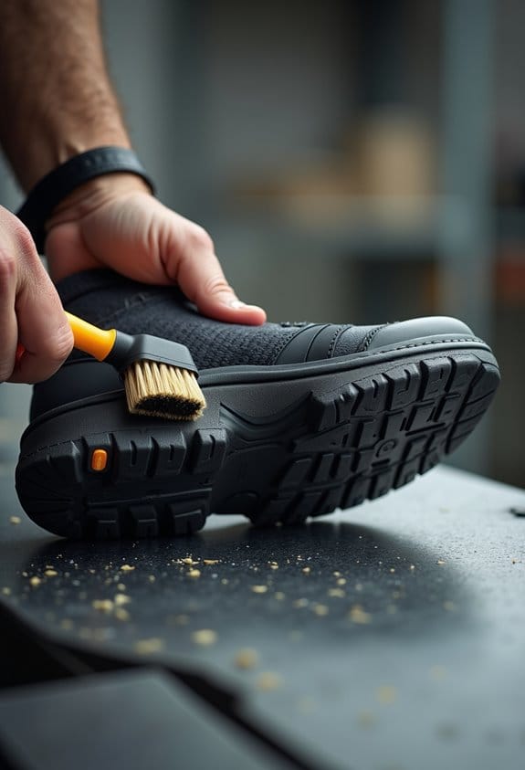 outsole cleaning for safety