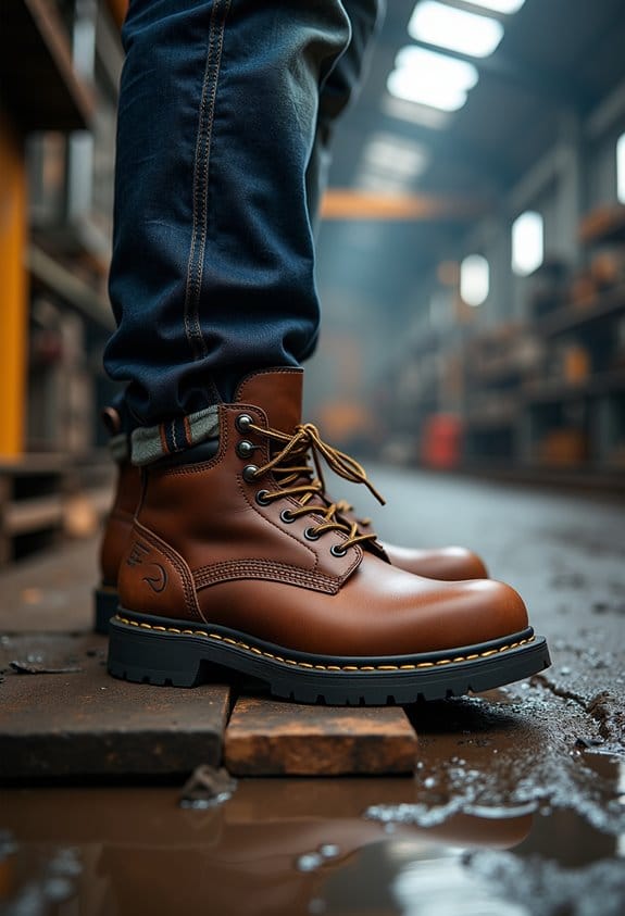 waterproof work boots features